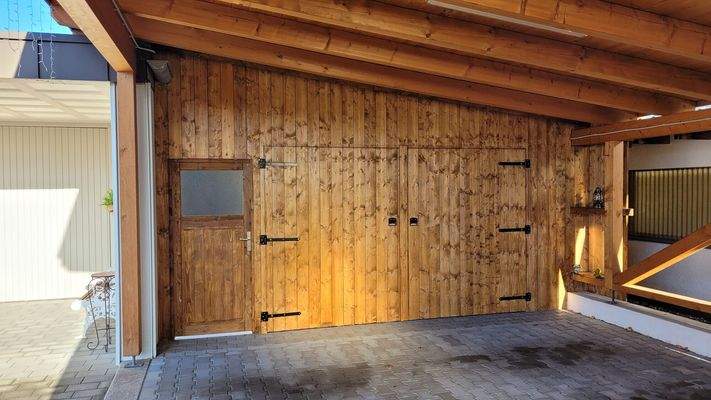 Zugang Carport 1 zu Carport 2