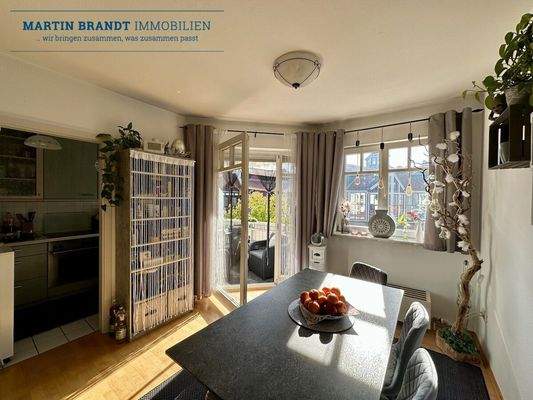 Essbereich im Wohnzimmer