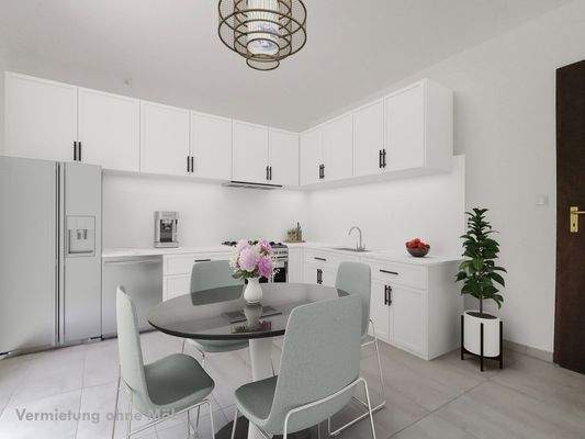 Küche mit Terassentür zum Hof 