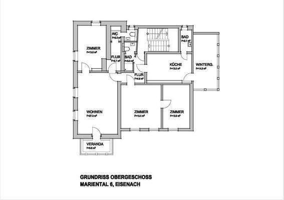 Grundriss 1. Obergeschoss