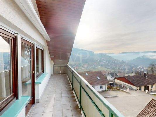 Balkon mit Westausrichtung