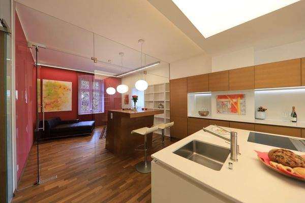 Küche Blick zum Arbeitszimmer