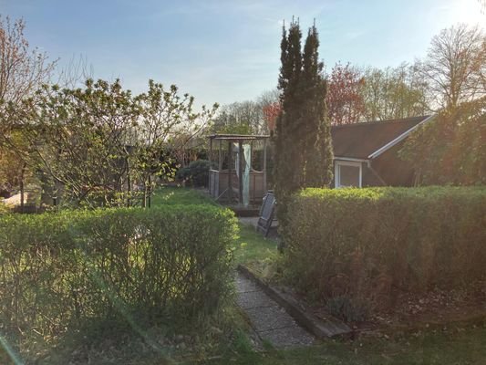 abgetrennter Gartenbereich