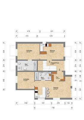 Grundriss - Haus 2 EG