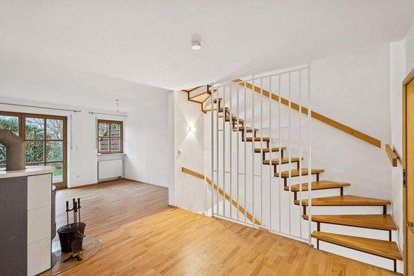 Wohnzimmer EG mit Kamin