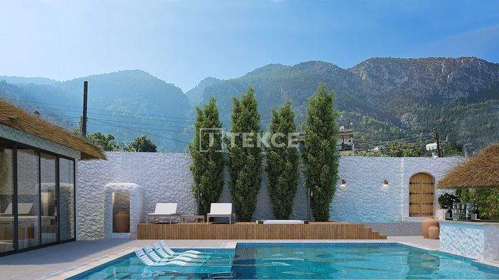 Traditional Stone Arch Villa with Sea View in Lapta