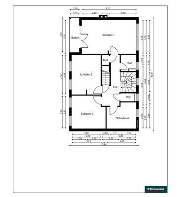 Grundriss Obergeschoss