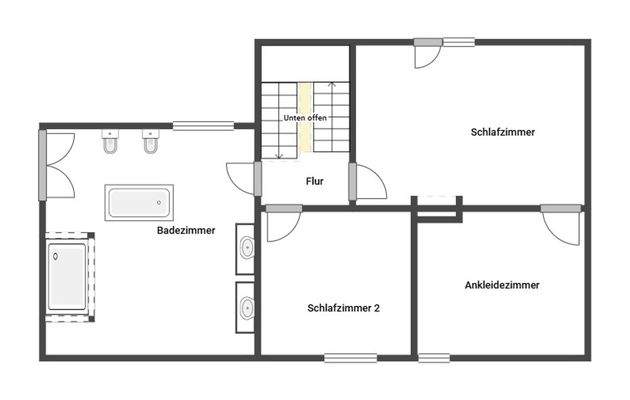 Grundriss Skizze 2-OG