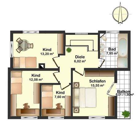 Dachgeschoss-Bereich!