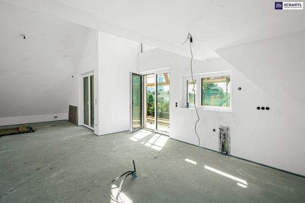 Wohnbereich, Dachgeschoss, Stand April 2025