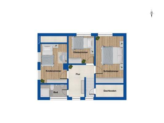 Grundriss Dachgeschoss