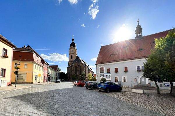 Buttstädt Marktplatz mit Rathaus