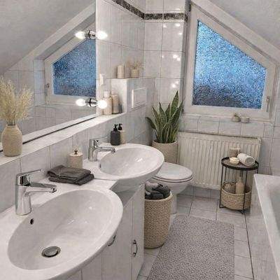 Badezimmer mit 2 Waschbecken