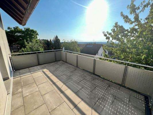 Wohnung EG: Terrasse/Westblick