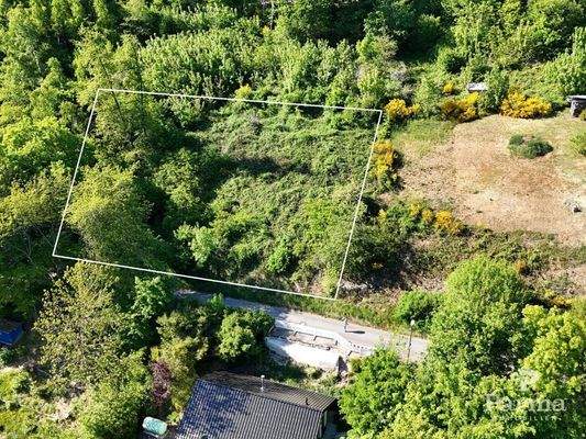 Grundstück mit Abmessungen