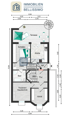 Grundriss UG/ Einliegerwohnung 