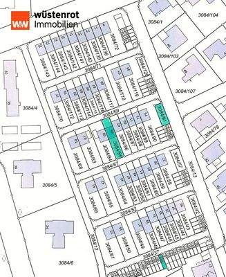 grün markierte Bereiche