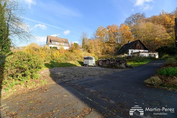 Blick aufs Baugrundstück