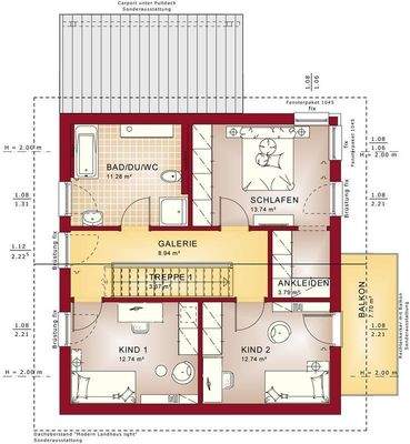 Grundriss  EVO 136 V5 DG 