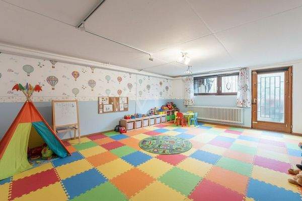 Keller Hobbyraum/Spielzimmer KI generiert