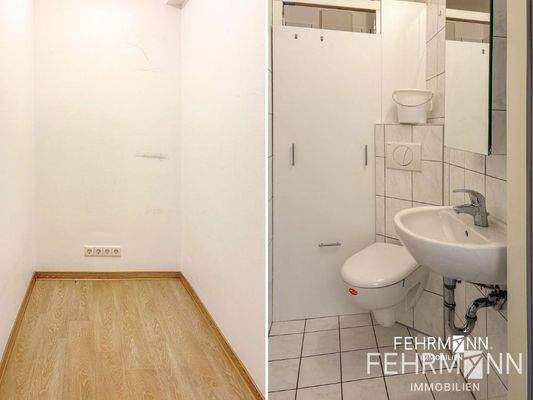 Abstellkammer + Sanitäranlage