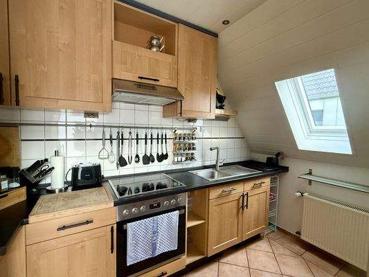 Küche im Dachgeschoss
