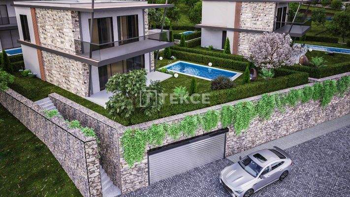 Detached Villas with Pools and Gardens in Konacık Bodrum
