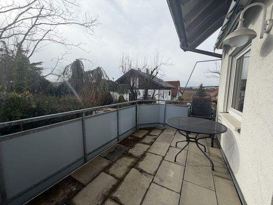 Balkon im Erdgeschoss