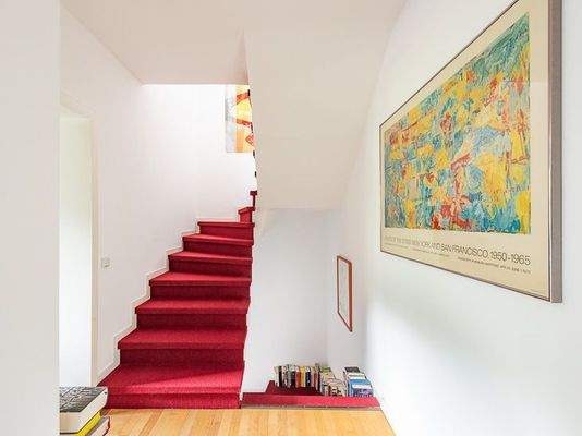 Diele im Obergeschoss und Treppenaufgang