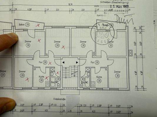 Lageplan 1. OG (linke Wohnung)