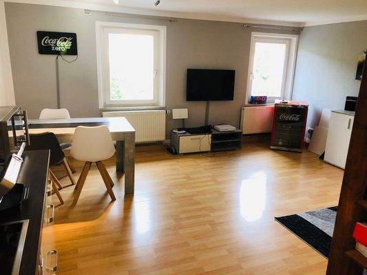 Blick in den Wohn-Essbereich