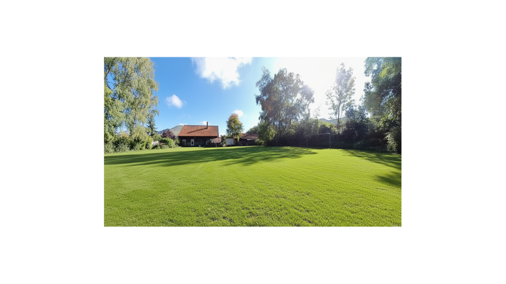 Grundstück mit Werkstatt hinten