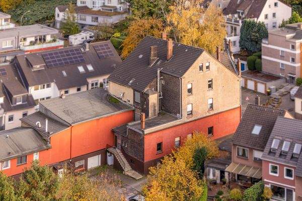 Außenansicht Anbau - Haupthaus