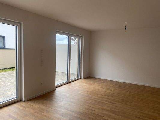 Wohnraum Blick zur Terrasse