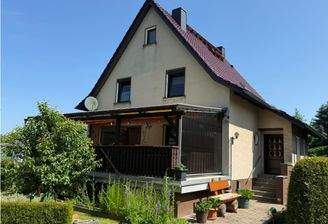 Ein Blick auf das Einfamilienhaus