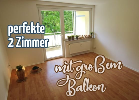 perfekte 2 Zimmer mit großem Balkon