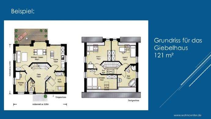 Grundrissvorschlag EG + OG