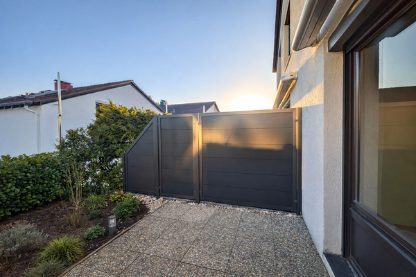 Neue Abgrenzung Terrasse