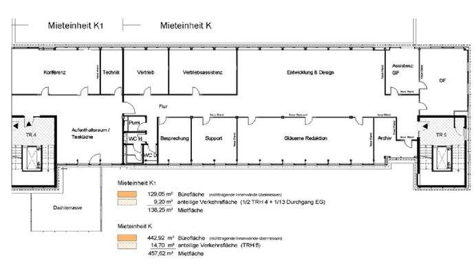 Grundriss Ist Zustand 4.OG