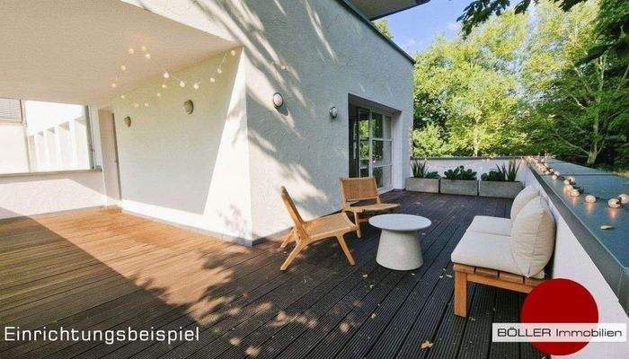 Sonnige 40 m² Süd-West Terrasse!