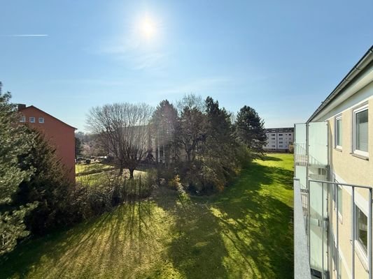 Ausblick vom Balkon