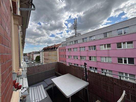 Ausblick vom Balkon