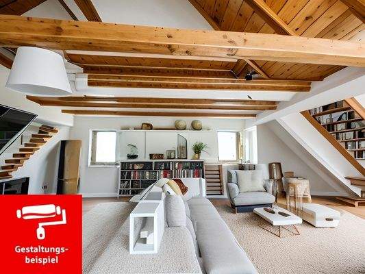 Ausbaubarer Dachboden