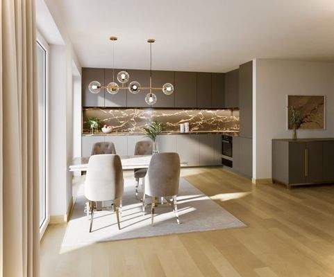 Offener Kochbereich im Erdgeschoss