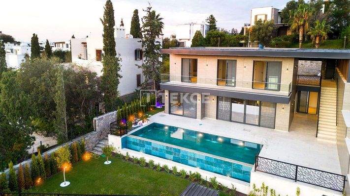 Villa with View and Private Pool in Yalikavak, Bodrum