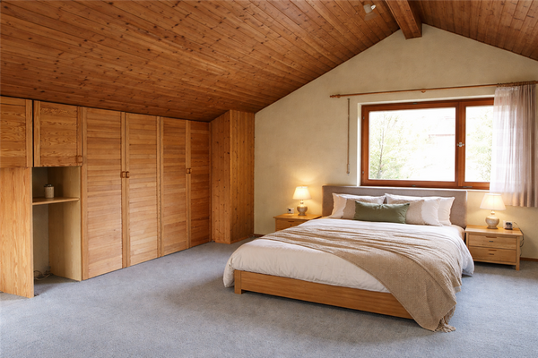 Schlafzimmer DG - virtually staged