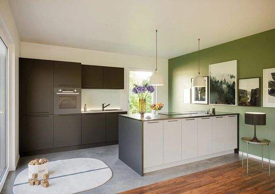 Einbauküche mit Kochinsel inklusive 