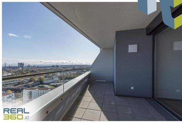 Aussicht Loggia/Balkon (17. OG)