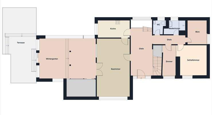 Grundriss ohne Maßstab / Obergeschoss