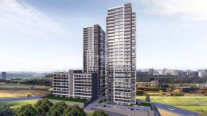 Chic Design 2-Bedroom Flats in a Project in Ankara